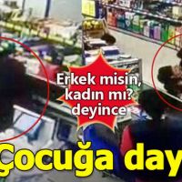 Elazığ'daki bir markette kadın müşteriye "Sen erkek misin-kadın mısın" diye soran çocuk
