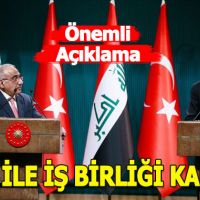 Erdoğan: Irak ile askeri iş birliği yapılmasının isabetli olacağına karar verdik