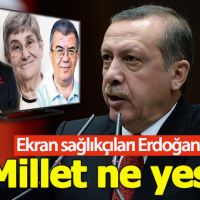 Erdoğan'dan ekrandaki sağlıkçılara tepki: Millet ne yesin?
