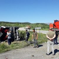 Erzincan Refahiye'de feci kaza: 19 yaralı