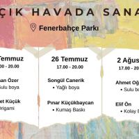 FENERBAHÇE PARKI'NDA “AÇIK ALANDA SANAT” ETKİNLİĞİ BAŞLIYOR