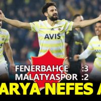 Fenerbahçe Kadıköy'de nefes aldı! 3-2