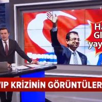 Haber Global'in İmamoğlu'nun VIP salonu önündeki sözlerini yayınlaması