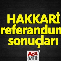 Hakkari ilçe referandum sonuçları evet mi hayır mı çıktı YSK