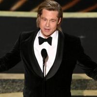 İlk Oscar'ını alan Brad Pitt'ten Donald Trump'a gönderme