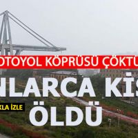 İtalya'da otoyol köprüsü çöktü
