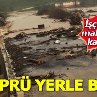 İzmir'de heyelan köprüyü çökertti