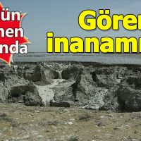 Karaman'da şaşırtan obruklar