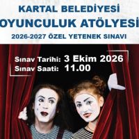 Kartal Belediyesi Oyunculuk Atölyesi Yeni Dönem Öğrencilerini Bekliyor