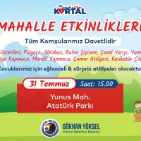 Kartallı çocuklara etkinlikler