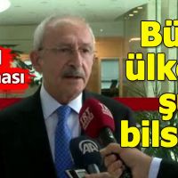 Kemal Kılıçdaroğlu'ndan Erbil patlamasına ilişkin açıklama geldi