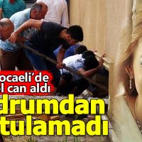Kocaeli'de sel felaketi! Bodrumdan kurtarılamadı!