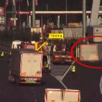 Kuzey Marmara yolunda trafiği kilitleyen kaza!
