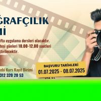 Mamak Belediyesi'nden Fotoğrafçılık Eğitimi