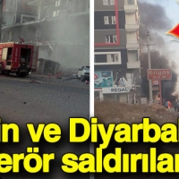 Mardin ve Diyarbakır'da terör saldırısı: Ölü ve yaralılar var