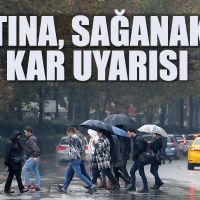 Meteoroloji'den fırtına, sağanak ve kar uyarısı