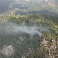 Muğla'da yıldırım sonucu orman yangını