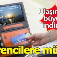 Öğrencilere müjde öğrenci kartı 40 tl oldu