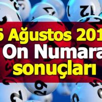 On Numara sonuçları açıklandı 6 Ağustos 2018 - Milli Piyango İdaresi ikramiye tutarları