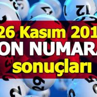 On numara çekiliş sonuçları 26 Kasım 2018 | Milli Piyango İdaresi kupon sorgulama ikramiye tutarı 26.11.2018