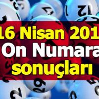 On numara sonuçları 16 Nisan 2018 - Büyük ikramiye nereye çıktı - Milli Piyango İdaresi resmi sonuçlar