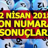 On numara sonuçları 2 Nisan 2018 - Büyük ikramiye nereye çıktı - Milli Piyango İdaresi resmi sonuçlar