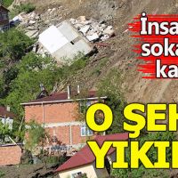 Ordu'da 15 ev heyelanda yıkıldı
