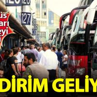 Otobüs firmaları bilet fiyatlarında indirim yapacak