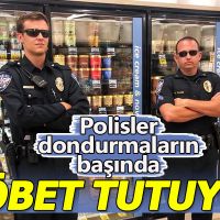 Polisler dondurma nöbetinde!
