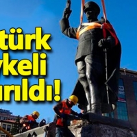 Rize'de Atatürk heykeli kaldırıldı