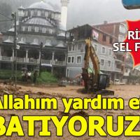 Rize'de sel ve heyelen hayatı felç etti!