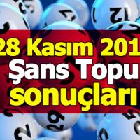 Şans Topu çekiliş sonuçları 28 Kasım 2018 - Milli Piyango İdaresi kupon sorgulama ikramiye tutarı