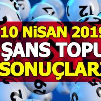 Şans Topu sonuçları 10 Nisan 2019 | bugünkü şans topu sonuçları | şans topu neticeleri mpi