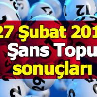 Şans Topu sonuçları 27 Şubat 2019 | MPİ 5+1 çekilişi ikramiye tutarı