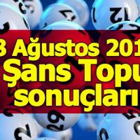Şans Topu sonuçları 8 Ağustos 2018 - Milli Piyango İdaresi resmi sonuçlar ikramiye tutarı