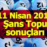 Şans Topu sonuçları açıklandı 11 Nisan 2018 Çarşamba - Milli Piyango İdaresi bilet kupon sorgulama