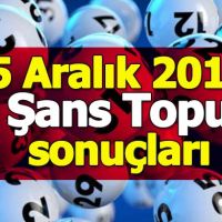 Şans Topu sonuçları açıklandı 5 Aralık 2018 - Milli Piyango İdaresi resmi sonuçlar ikramiye tutarı