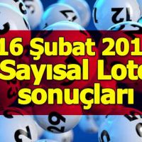 Sayısal Loto çekiliş sonuçları 16 Şubat 2019 | Sayısalda hangi sayılar çıktı Sayısal Loto ikramiye tutarı