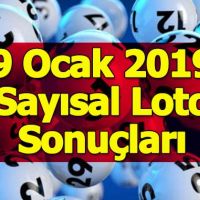 Sayısal Loto çekiliş sonuçları 9 Ocak 2019 - Milli Piyango İdaresi ikramiye tutarı çıkan sayılar