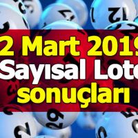 Sayısal Loto sonuçları 2 Mart 2019 MPİ | Sayısalda hangi sayılar çıktı Sayısal Loto ikramiye tutarı