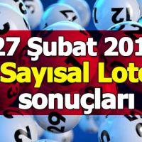 Sayısal Loto sonuçları 27 Şubat 2019 | Sayısalda hangi sayılar çıktı Sayısal Loto ikramiye tutarı ne kadar?