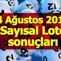Sayısal Loto sonuçları 4 Ağustos 2018 - Sayısal ikramiyesi nereden alınır - Milli Piyango İdaresi