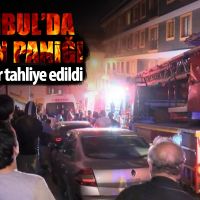 Şişli'de 9 katlı binada yangın paniği