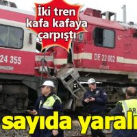 Sivas'ta korkunç kaza! Yolcu treni ile yük treni kafa kafaya çarpıştı: Çok sayıda yaralı var