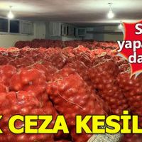 Soğan stokçularına ilk ceza Mardin'de kesildi