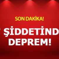 Son dakika:7.0 şiddetinde deprem!