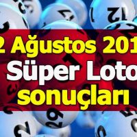 2Ağustos Süper Loto çekiliş sonuçları açıklandı - 2018 Süper Loto ikramiyesi ne kadar - Milli Piyango İdaresi