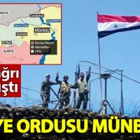 Suriye ordusu Münbiç'e bayrak dikti