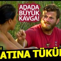 Survivor'da şok hareket! Sabriye, Okay'ın suratına tükürdü