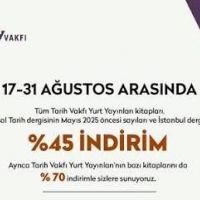 Tarih Vakfı Yurt Yayınları'nda yüzde 70'e varan indirim fırsatı